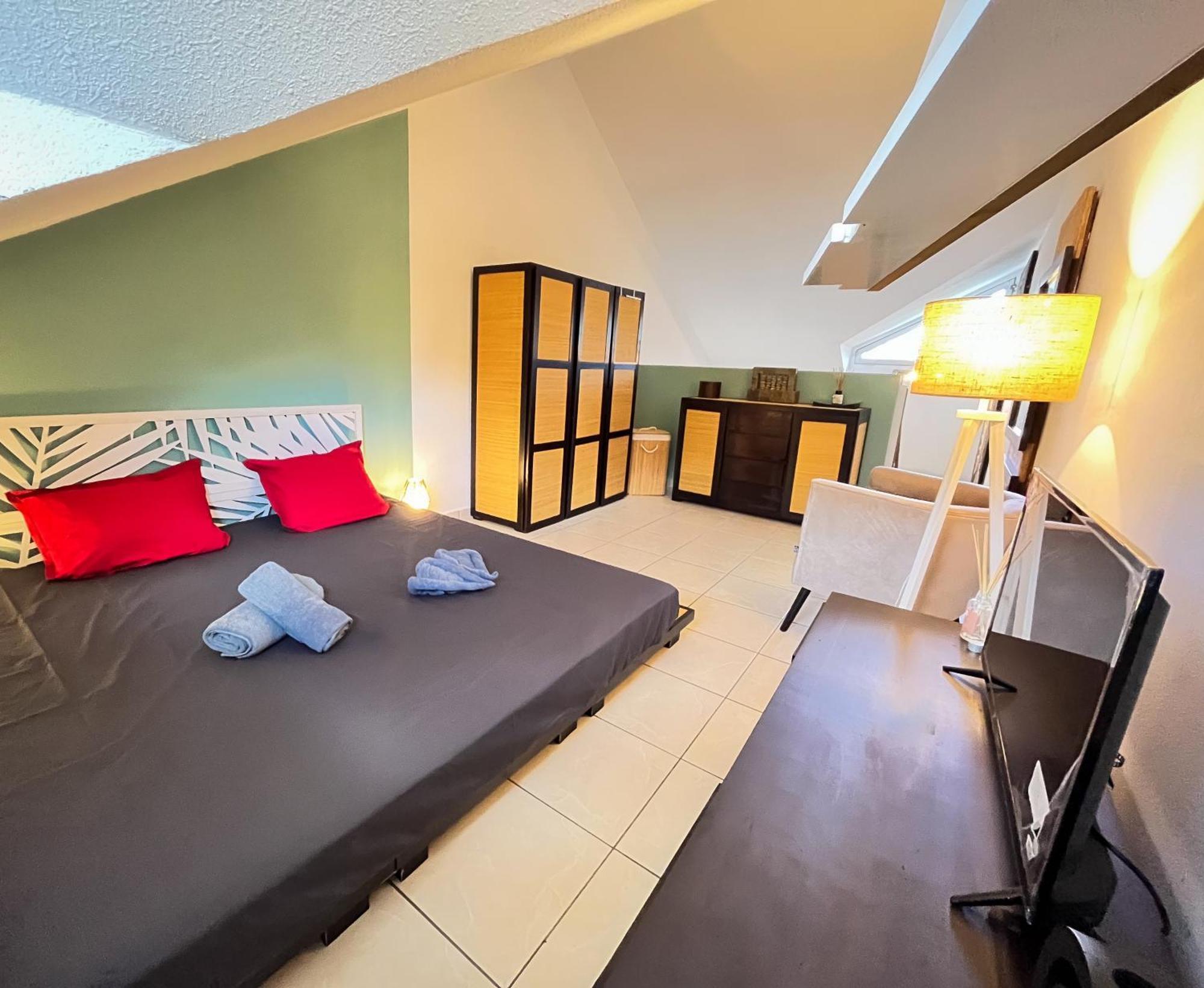 Charmant Studio Mezzanine - Caraibes Zen - Gosier - Proche De La Mer لو جوسيير المظهر الخارجي الصورة